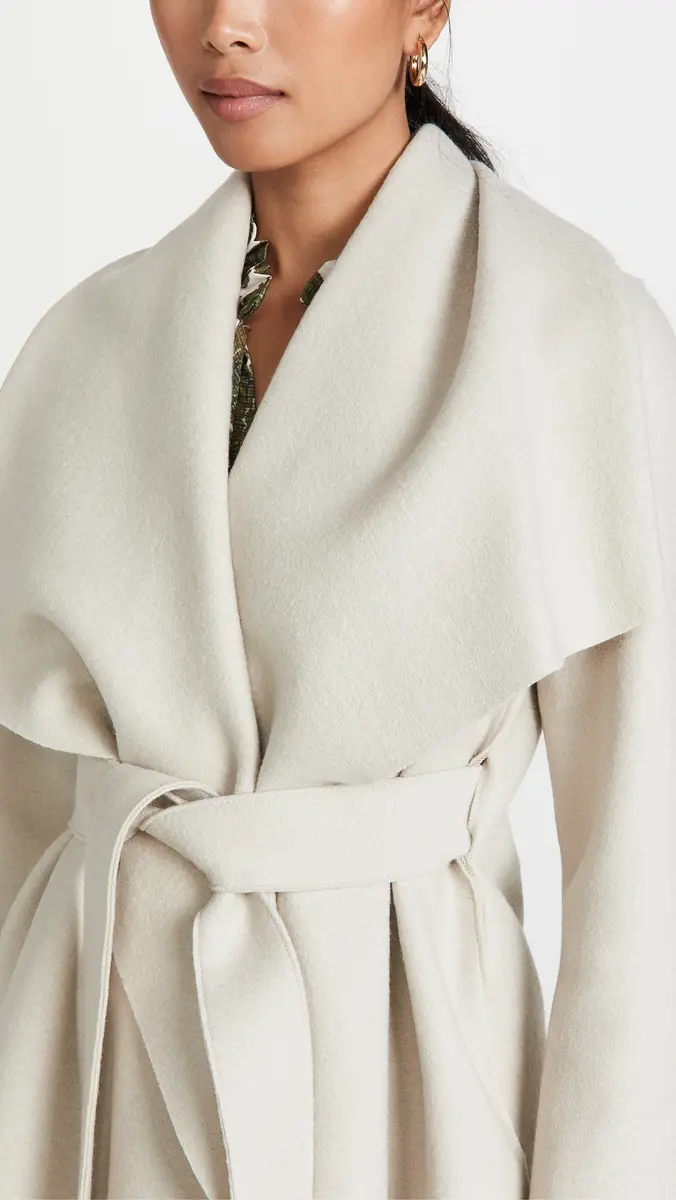 Harris Wharf London Women Blanket Coat Cream | Thumbnail 6 Harris Wharf London Women Blanket Coat Cream | Thumbnail 6