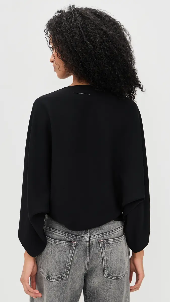 MM6 Maison Margiela Long Sleeved Top Black | Thumbnail 3 MM6 Maison Margiela Long Sleeved Top Black | Thumbnail 3
