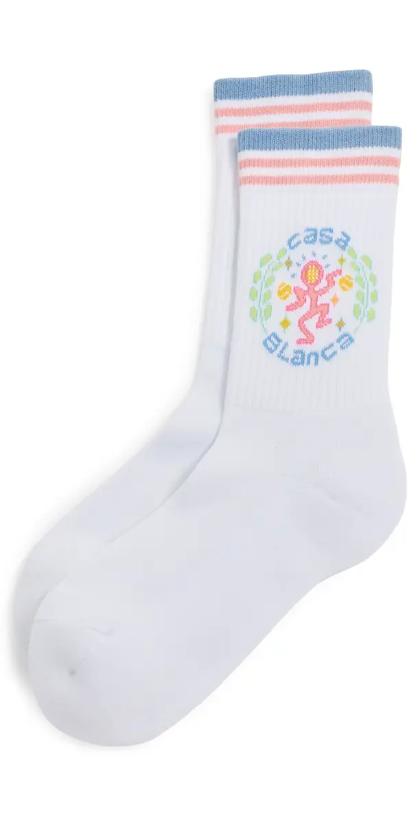 Casablanca Dance Joy Socks White/Blue | Image 1 Casablanca Dance Joy Socks White/Blue | Image 1