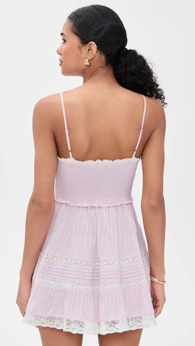 LoveShackFancy Krista Dress Orchid Ice | Thumbnail 3