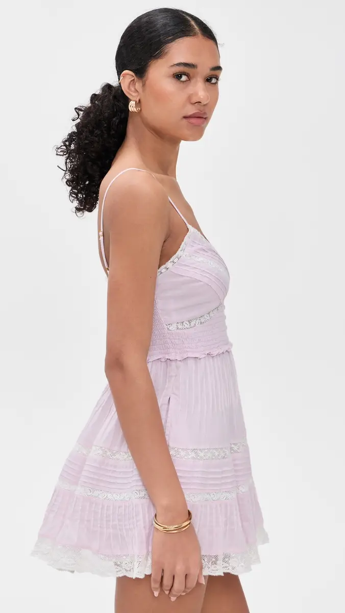 LoveShackFancy Krista Dress Orchid Ice | Thumbnail 4