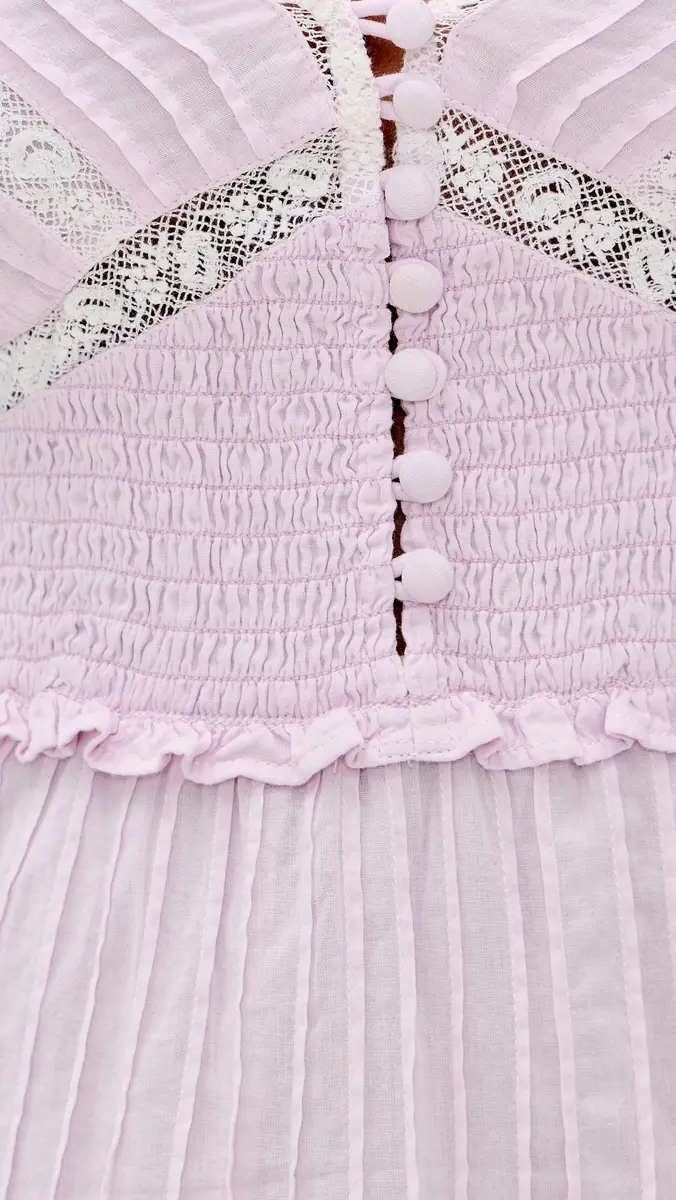 LoveShackFancy Krista Dress Orchid Ice | Thumbnail 6