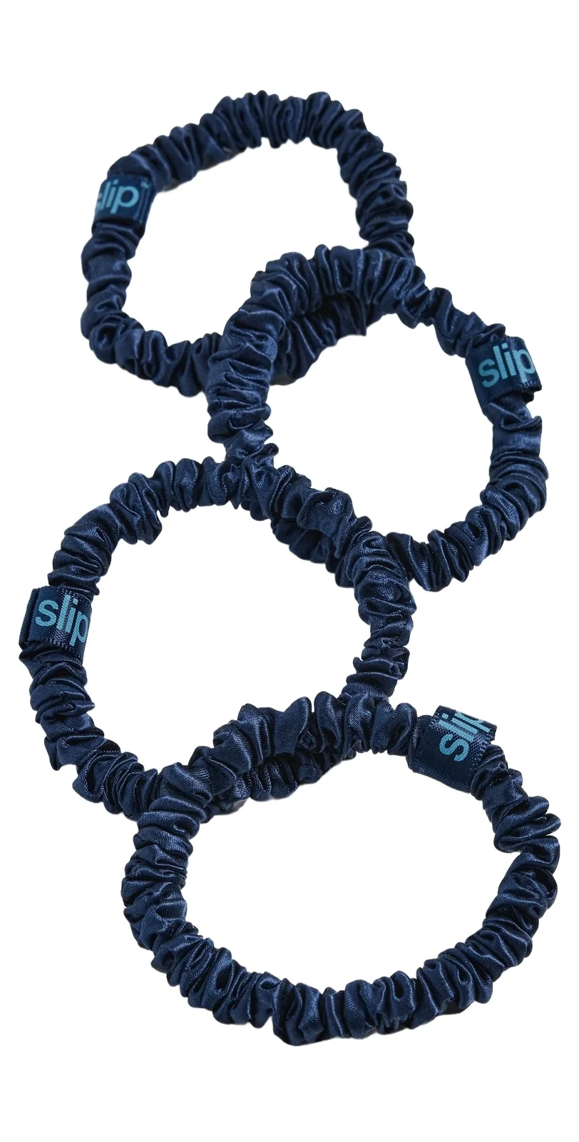 Skinny Silk Scrunchies Set of 4 Skinny Silk Scrunchies Set of 4