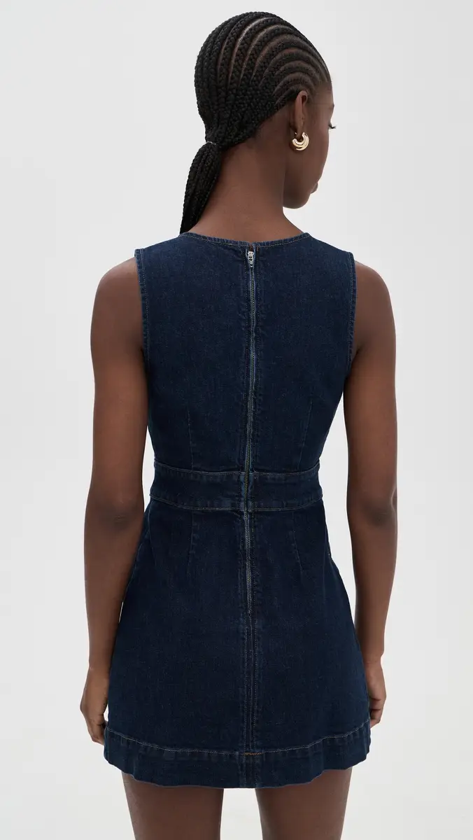 PAIGE Sylvia Denim Mini Dress Ballast | Thumbnail 3 PAIGE Sylvia Denim Mini Dress Ballast | Thumbnail 3