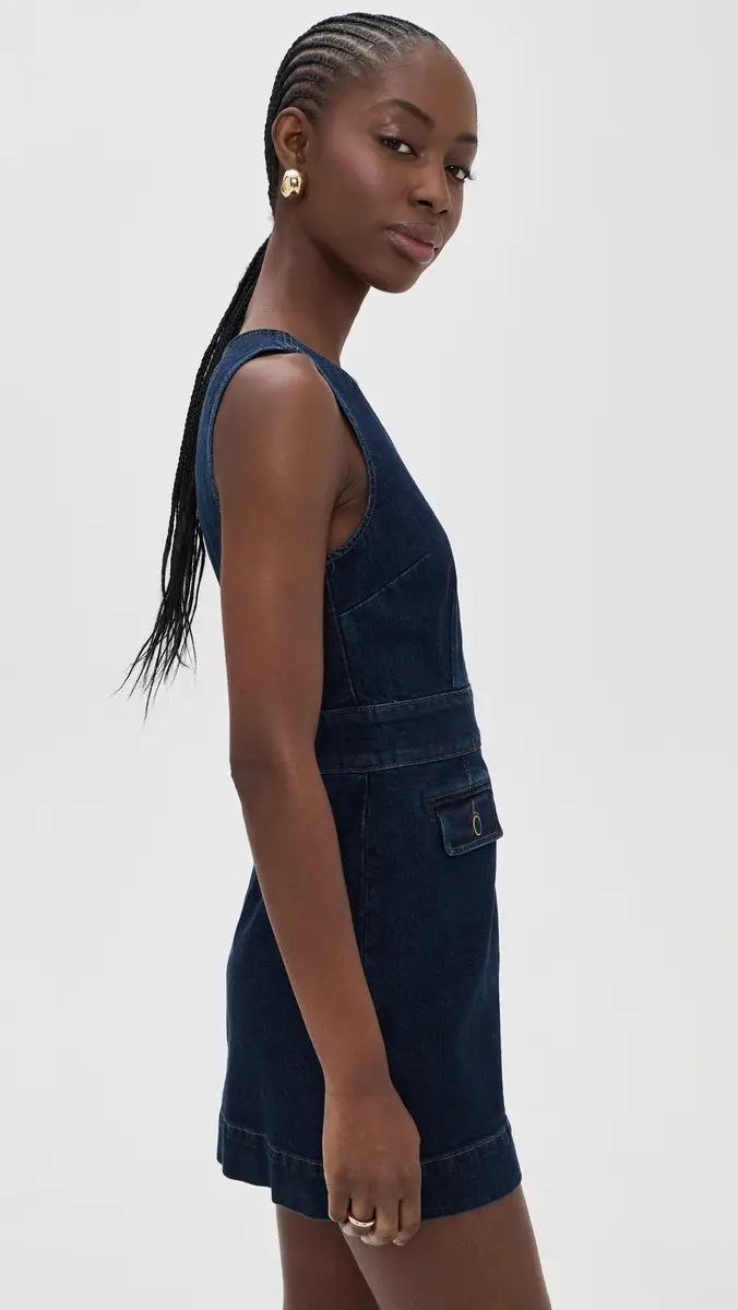 PAIGE Sylvia Denim Mini Dress Ballast | Thumbnail 4 PAIGE Sylvia Denim Mini Dress Ballast | Thumbnail 4