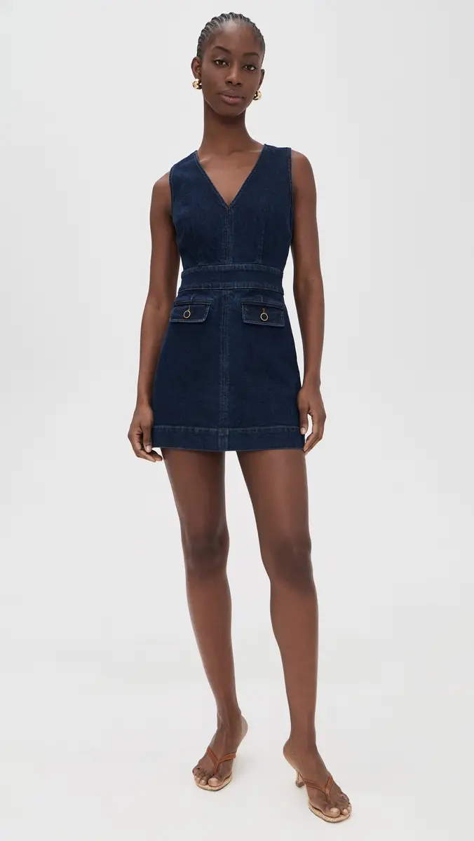 PAIGE Sylvia Denim Mini Dress Ballast | Thumbnail 5 PAIGE Sylvia Denim Mini Dress Ballast | Thumbnail 5