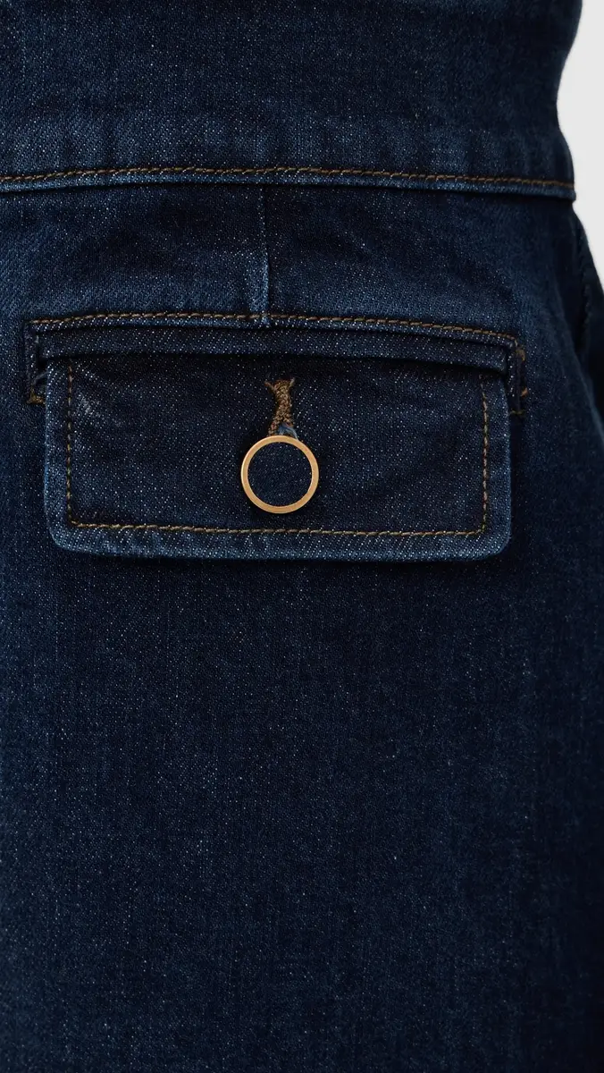 PAIGE Sylvia Denim Mini Dress Ballast | Thumbnail 6 PAIGE Sylvia Denim Mini Dress Ballast | Thumbnail 6