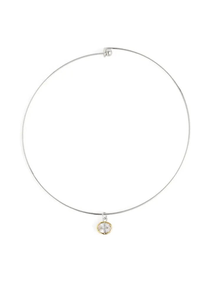 Luv AJ The Marais Pendant Silver Wire Necklace