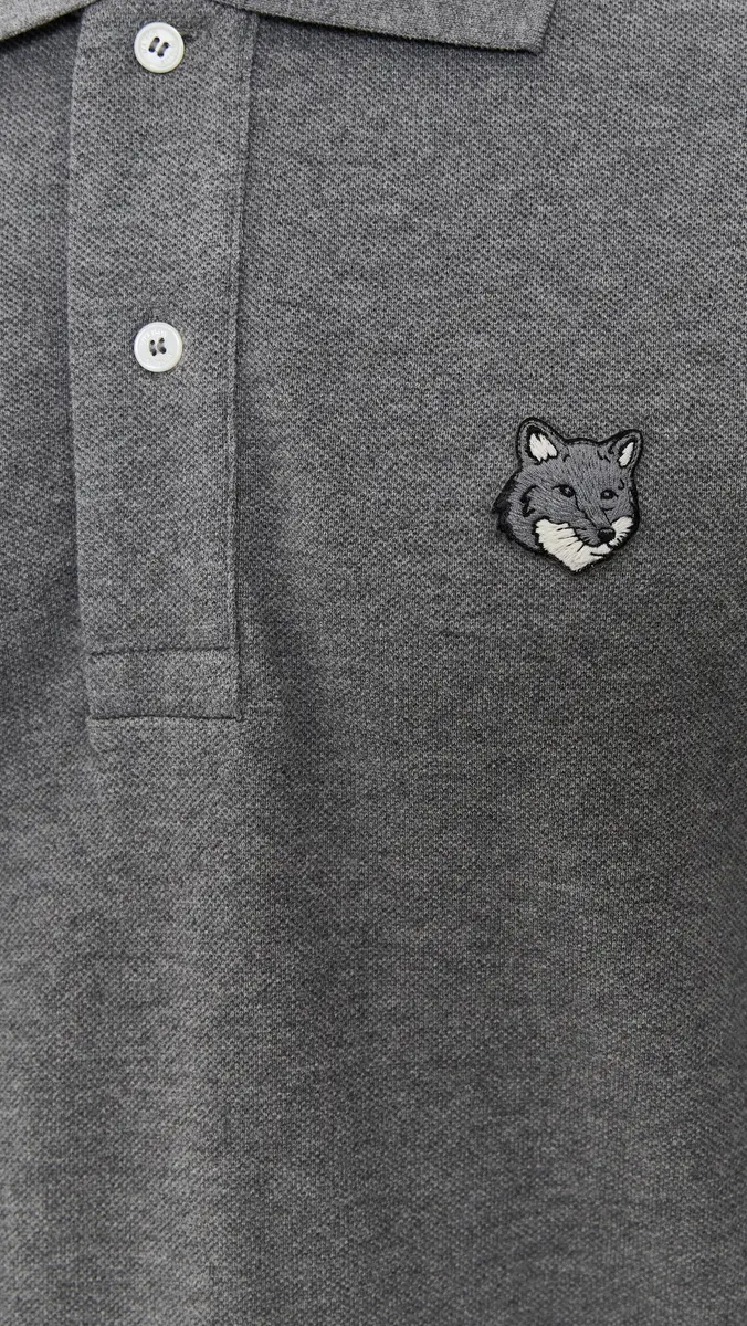Maison Kitsuné Grey Fox Head Patch Comfort Polo | Thumbnail 6 Maison Kitsuné Grey Fox Head Patch Comfort Polo | Thumbnail 6