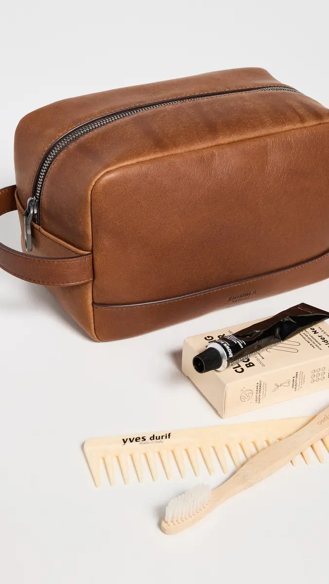 Shinola Leather Toiletry Bag | Thumbnail 4 Shinola Leather Toiletry Bag | Thumbnail 4