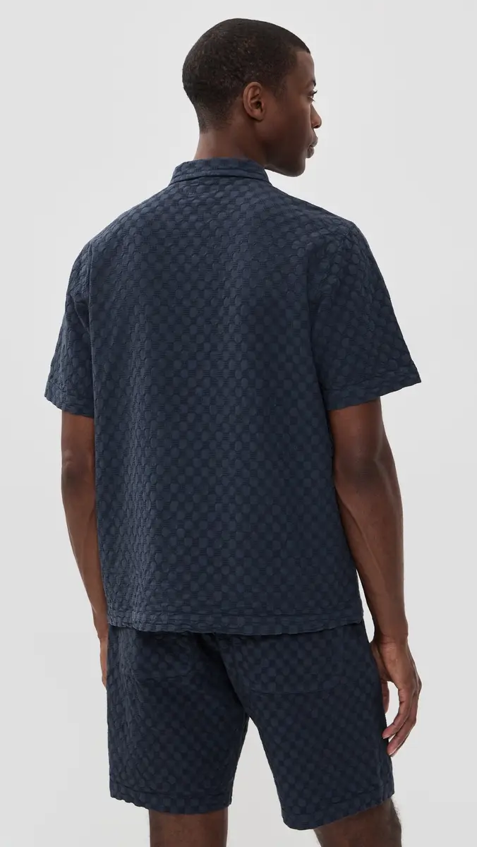 Universal Works Road Shirt Navy | Thumbnail 3 Universal Works Road Shirt Navy | Thumbnail 3