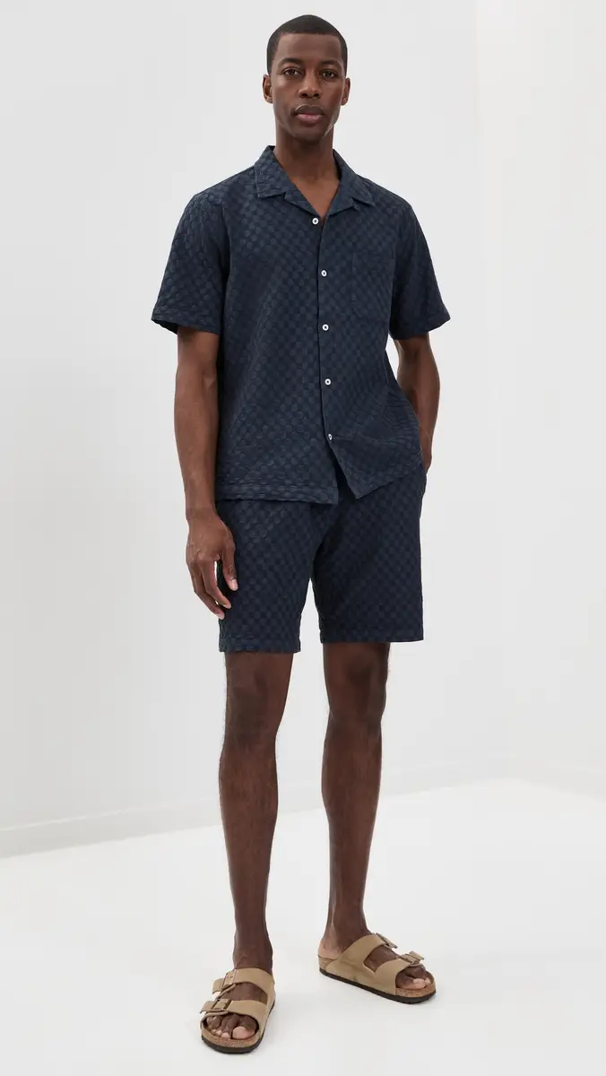 Universal Works Road Shirt Navy | Thumbnail 5 Universal Works Road Shirt Navy | Thumbnail 5