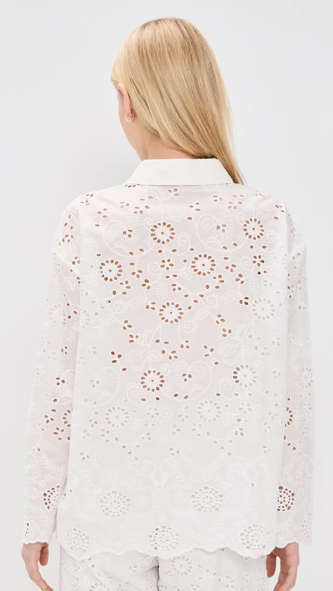 Splendid x @Cellajaneblog Eyelet Button Down | Thumbnail 3 Splendid x @Cellajaneblog Eyelet Button Down | Thumbnail 3