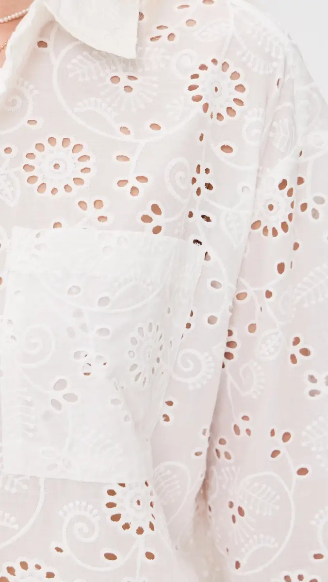 Splendid x @Cellajaneblog Eyelet Button Down | Thumbnail 6 Splendid x @Cellajaneblog Eyelet Button Down | Thumbnail 6