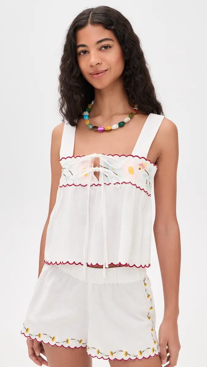 Ciao Lucia Ander Embroidered Top White | Thumbnail 2 Ciao Lucia Ander Embroidered Top White | Thumbnail 2