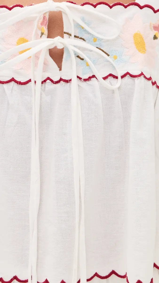Ciao Lucia Ander Embroidered Top White | Thumbnail 6 Ciao Lucia Ander Embroidered Top White | Thumbnail 6