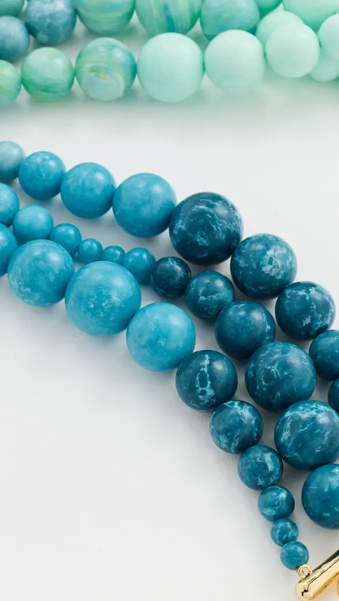 Lele Sadoughi Riviera Diana Triple Row Necklace | Thumbnail 4 Lele Sadoughi Riviera Diana Triple Row Necklace | Thumbnail 4