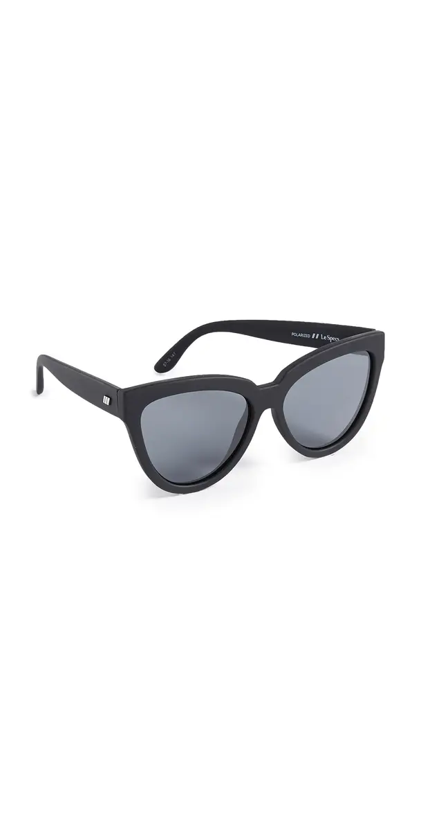 Le Specs Liar Liar Sunglasses Black Rubber One Size | Image 1 Le Specs Liar Liar Sunglasses Black Rubber One Size | Image 1