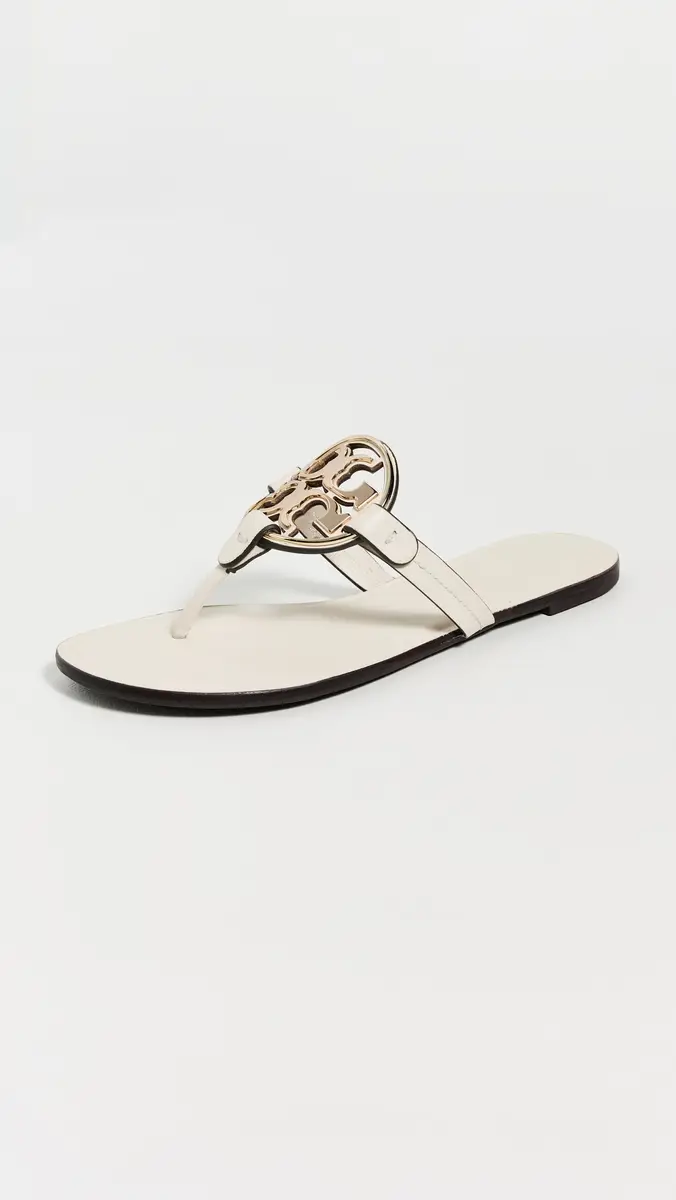 Tory Burch Metal Miller Sandals Light Cream / Gold | Thumbnail 2