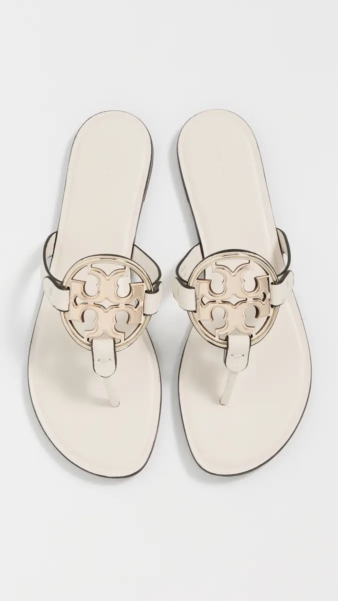 Tory Burch Metal Miller Sandals Light Cream / Gold | Thumbnail 5