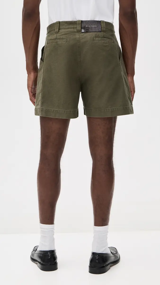 Wales Bonner Brixton Shorts 5 Olive | Thumbnail 3 Wales Bonner Brixton Shorts 5 Olive | Thumbnail 3
