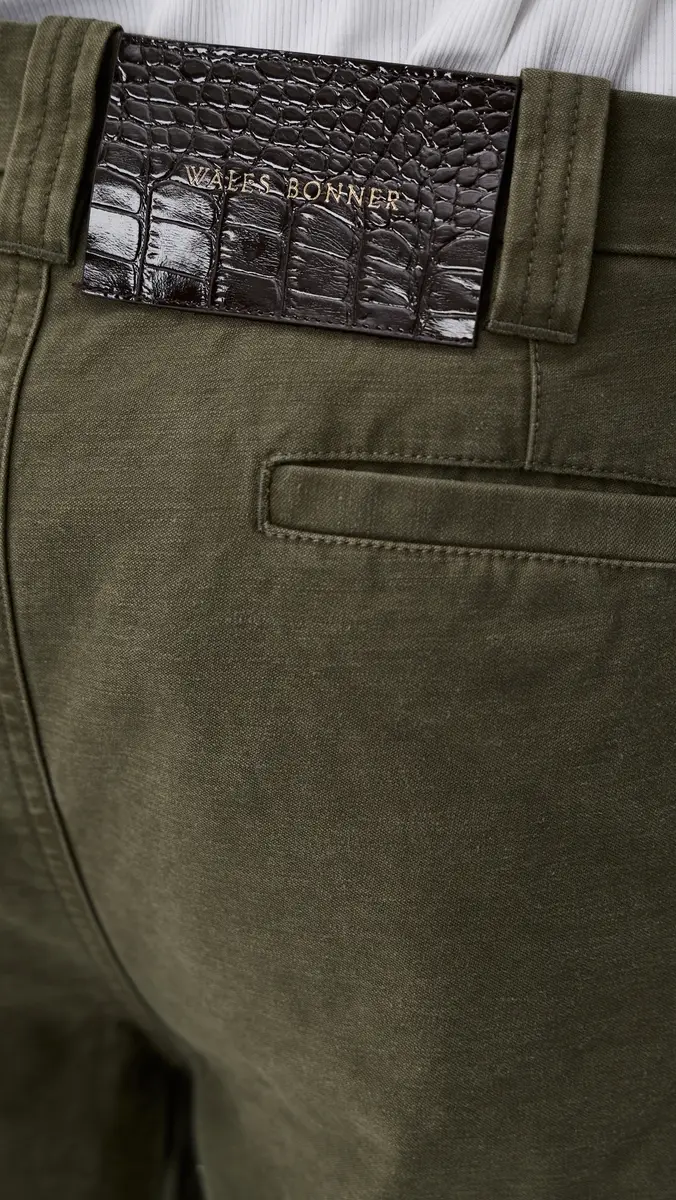 Wales Bonner Brixton Shorts 5 Olive | Thumbnail 6 Wales Bonner Brixton Shorts 5 Olive | Thumbnail 6