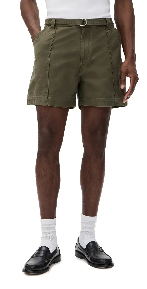 Wales Bonner Brixton Shorts 5 Olive | Image 1 Wales Bonner Brixton Shorts 5 Olive | Image 1