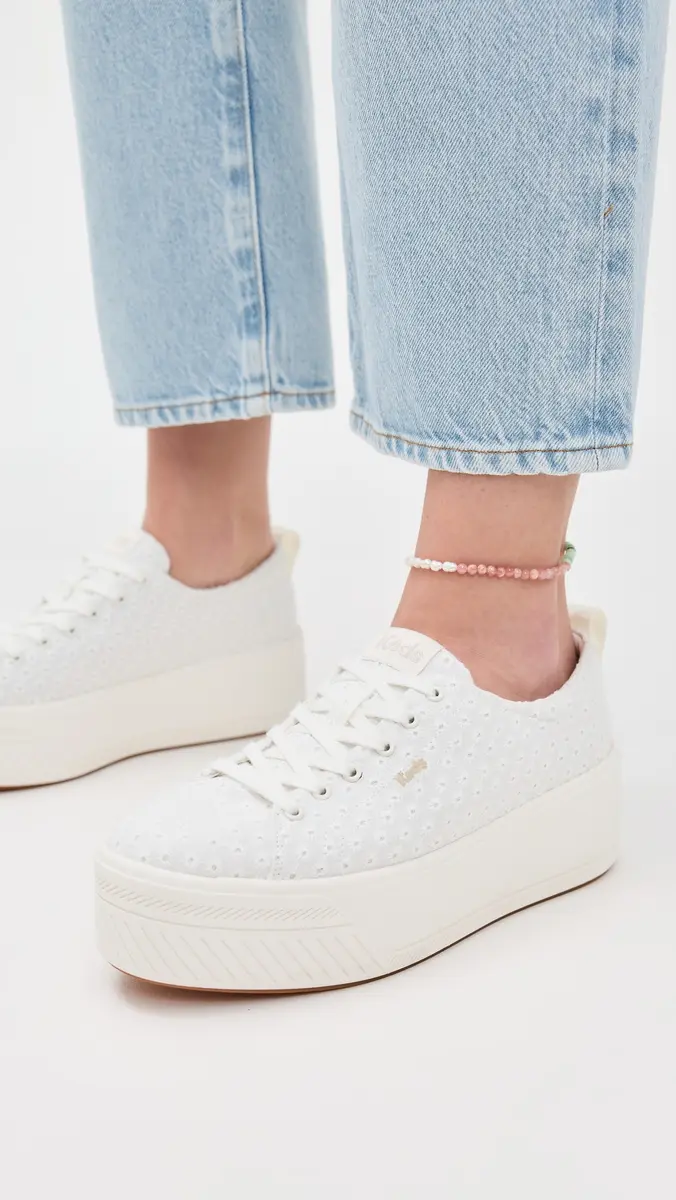 Keds Skyler Festival Eyelet Sneakers Snow White | Thumbnail 3 Keds Skyler Festival Eyelet Sneakers Snow White | Thumbnail 3
