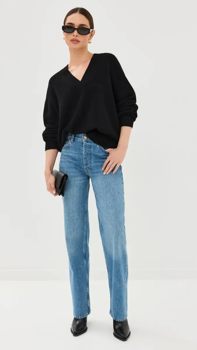 ANINE BING Lee Sweater Black | Thumbnail 5