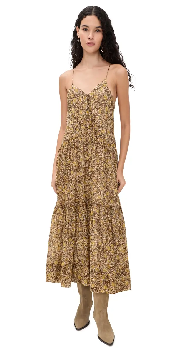 Isabel Marant Étoile Sabba Dress Khaki | Image 1 Isabel Marant Étoile Sabba Dress Khaki | Image 1