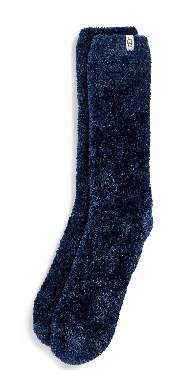 UGG Leda Cozy Socks Navy One Size | Image 1 UGG Leda Cozy Socks Navy One Size | Image 1