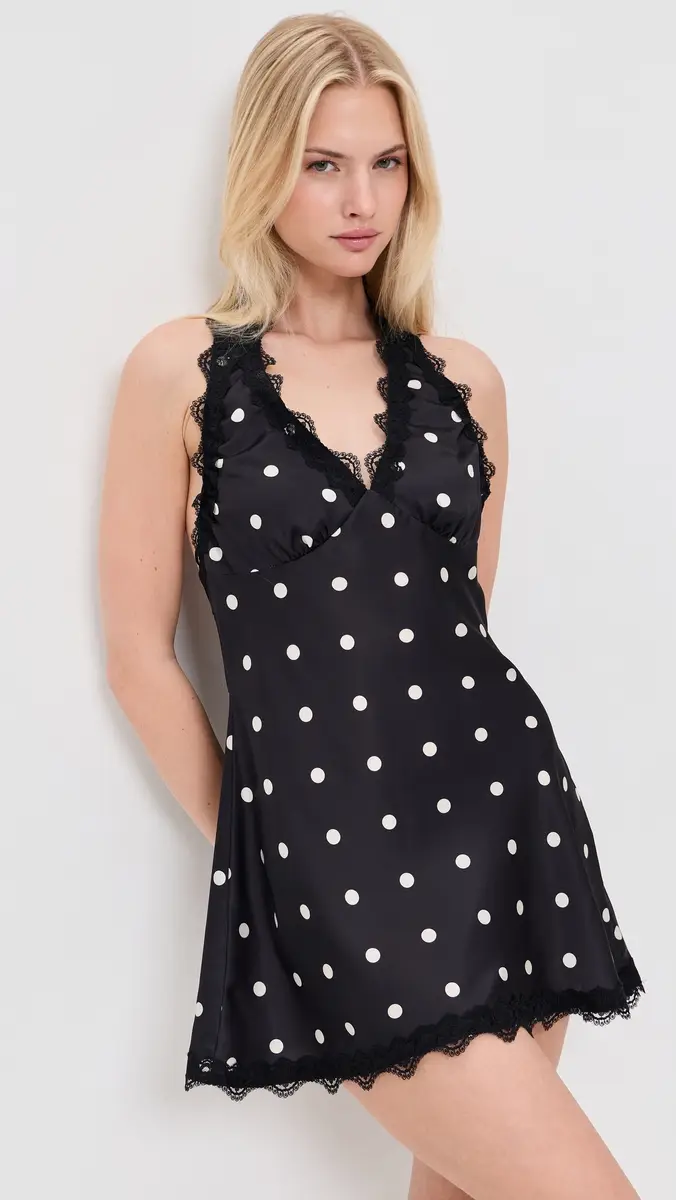 Lioness Stars Align Mini Dress Noir Polka | Thumbnail 2 Lioness Stars Align Mini Dress Noir Polka | Thumbnail 2