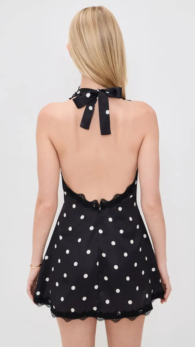 Lioness Stars Align Mini Dress Noir Polka | Thumbnail 3 Lioness Stars Align Mini Dress Noir Polka | Thumbnail 3