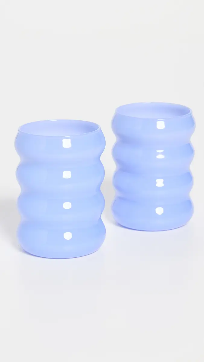 Sophie Lou Jacobsen Opaque Ripple Cups Set of Two | Thumbnail 2 Sophie Lou Jacobsen Opaque Ripple Cups Set of Two | Thumbnail 2