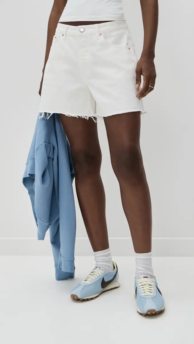 PARKE White Long Baggy Shorts | Thumbnail 2 PARKE White Long Baggy Shorts | Thumbnail 2