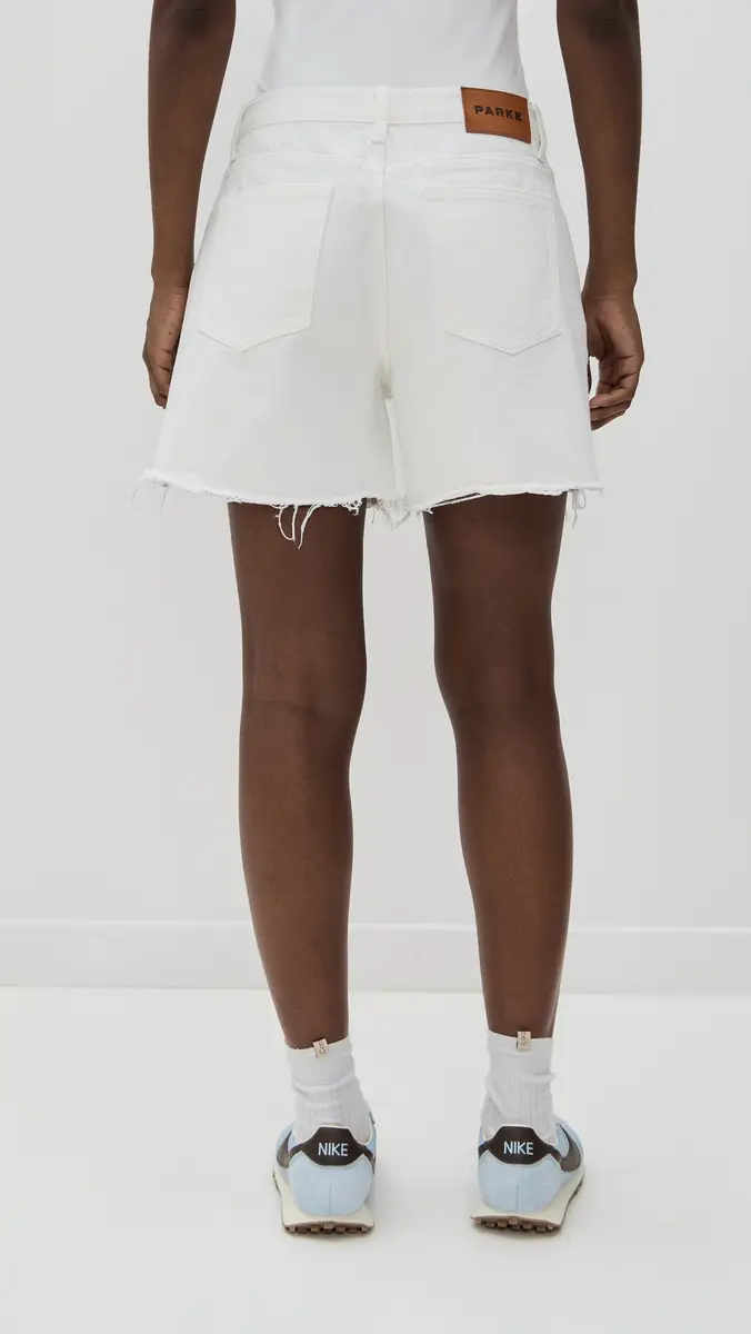 PARKE White Long Baggy Shorts | Thumbnail 3 PARKE White Long Baggy Shorts | Thumbnail 3