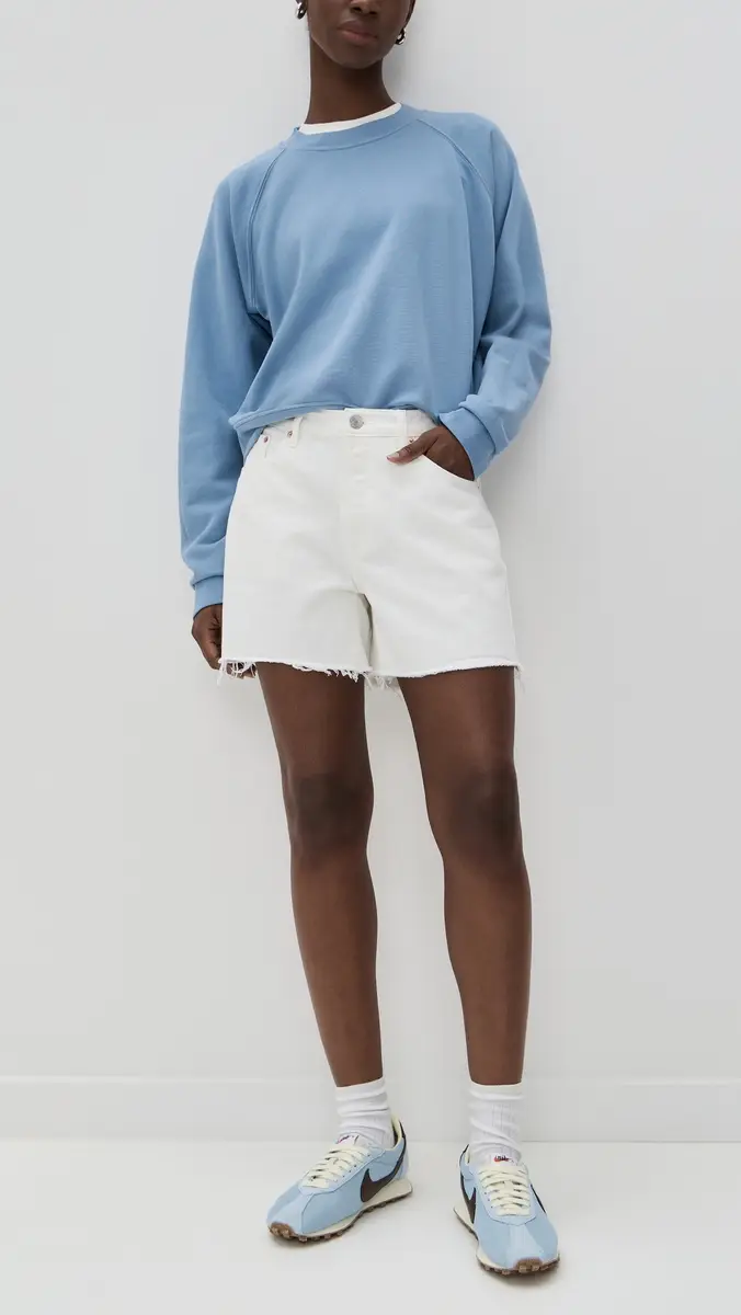 PARKE White Long Baggy Shorts | Thumbnail 5 PARKE White Long Baggy Shorts | Thumbnail 5