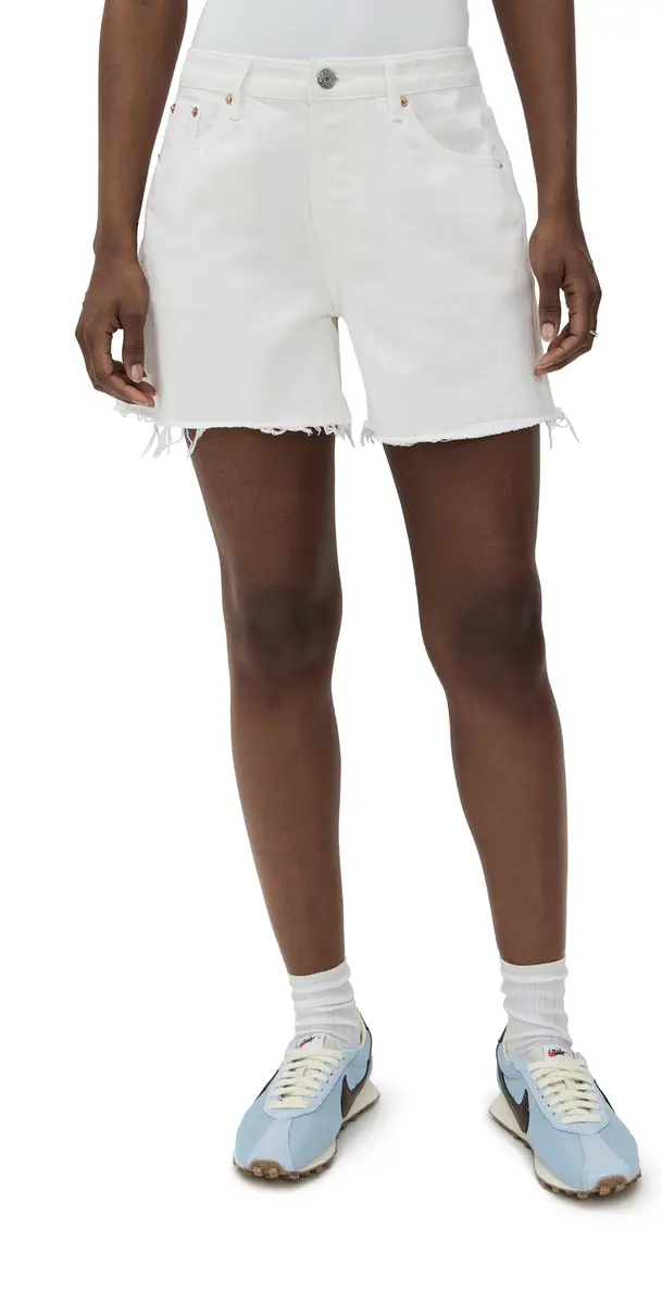 PARKE White Long Baggy Shorts White | Image 1 PARKE White Long Baggy Shorts White | Image 1