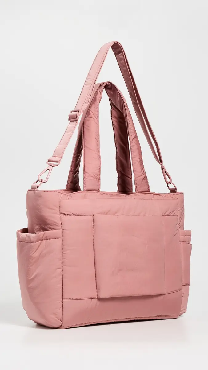 CALPAK Diaper Tote Bag with Laptop Sleeve Peony | Thumbnail 4