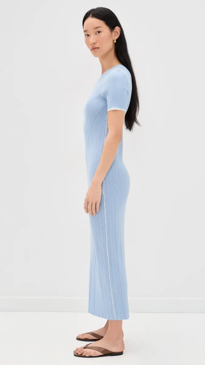 rag & bone Harper Midi Dress Sky | Thumbnail 4
