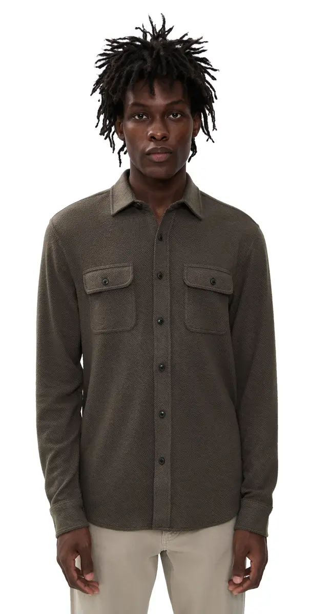 Faherty egend Sweater Shirt Valley Brown Twill | Image 1 Faherty egend Sweater Shirt Valley Brown Twill | Image 1