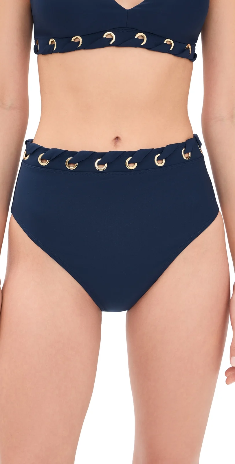 Stylest DreamSculpt Grommet High Waist Bikini Bottoms