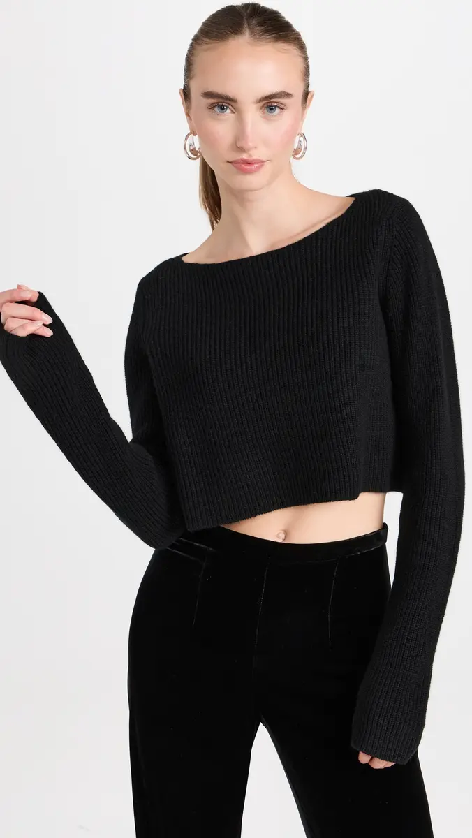 Le Kasha Cannes Cashmere Cropped Sweater | Thumbnail 2