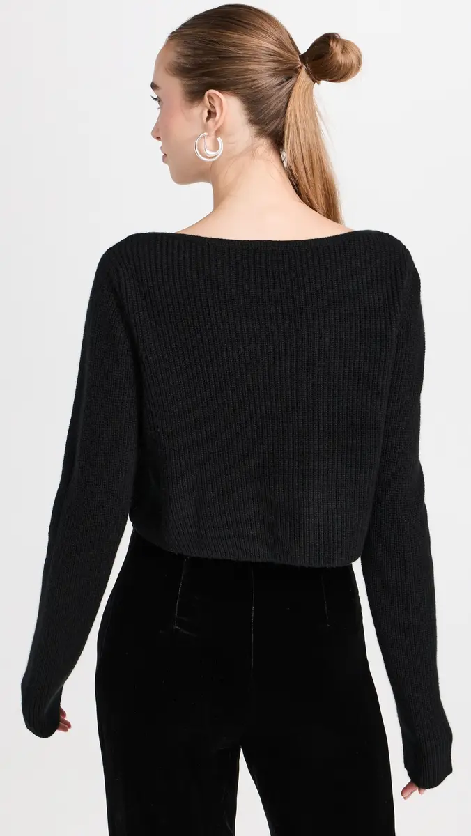 Le Kasha Cannes Cashmere Cropped Sweater | Thumbnail 3
