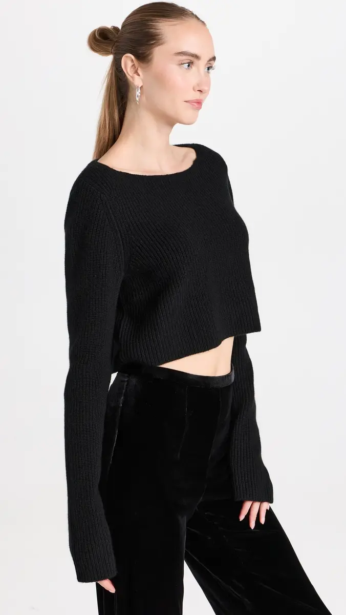 Le Kasha Cannes Cashmere Cropped Sweater | Thumbnail 4