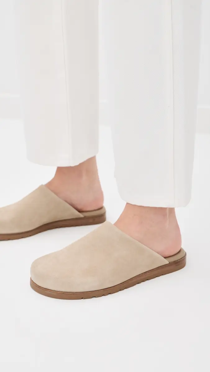 SIMKHAI Emery Suede Clogs Desert | Thumbnail 3