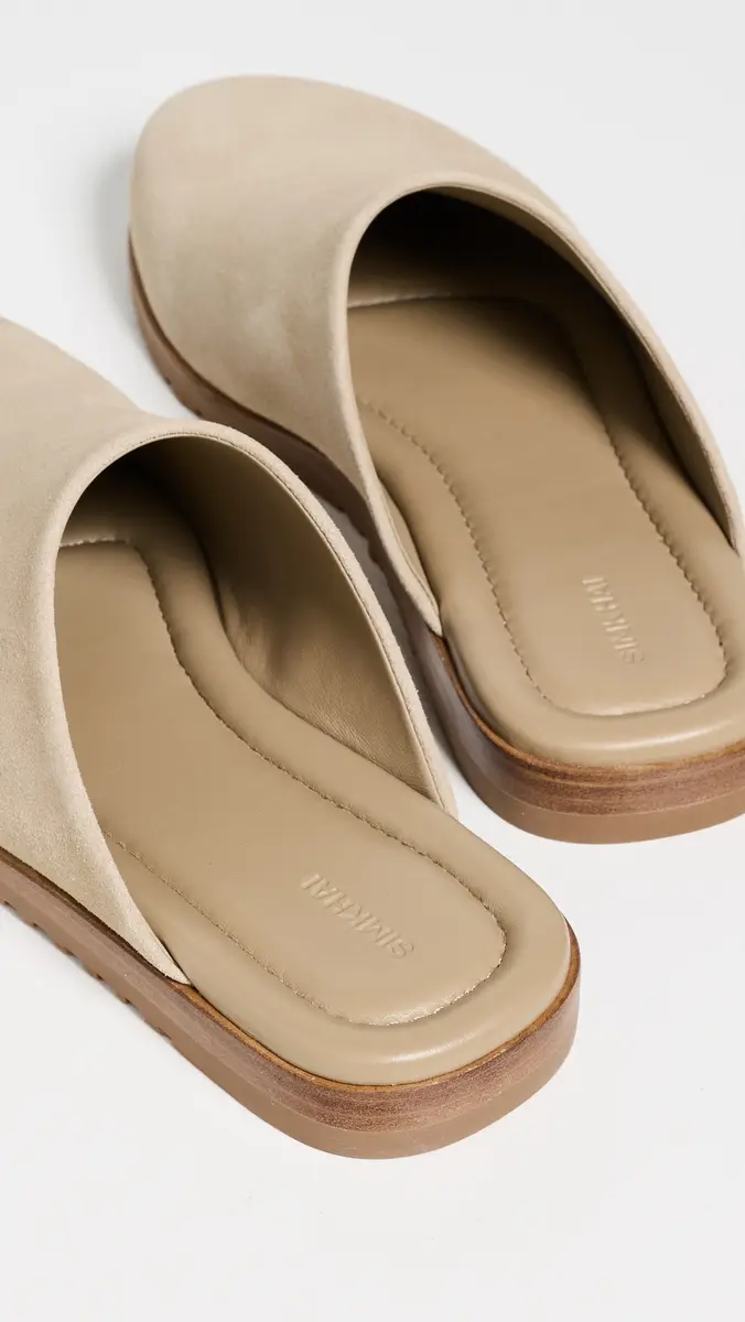 SIMKHAI Emery Suede Clogs Desert | Thumbnail 4