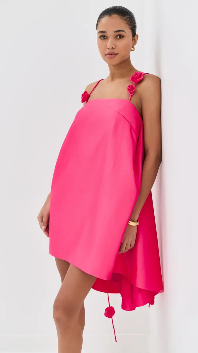 Leo Lin Fiona Rose Mini Dress Pink | Thumbnail 2 Leo Lin Fiona Rose Mini Dress Pink | Thumbnail 2