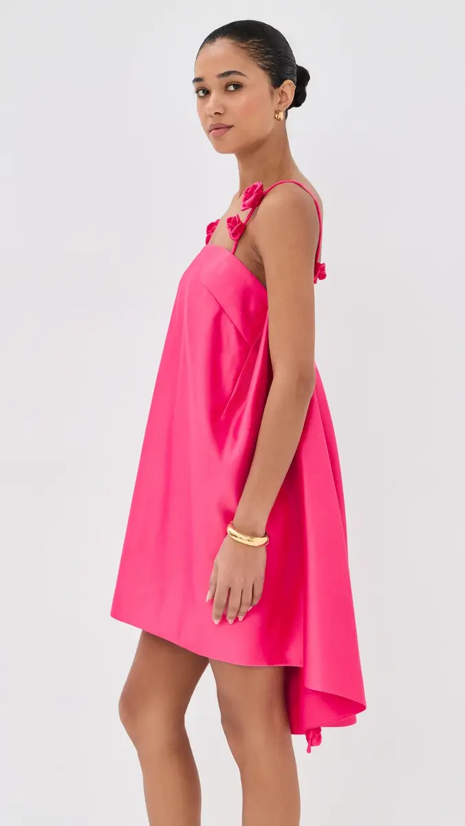 Leo Lin Fiona Rose Mini Dress Pink | Thumbnail 4 Leo Lin Fiona Rose Mini Dress Pink | Thumbnail 4