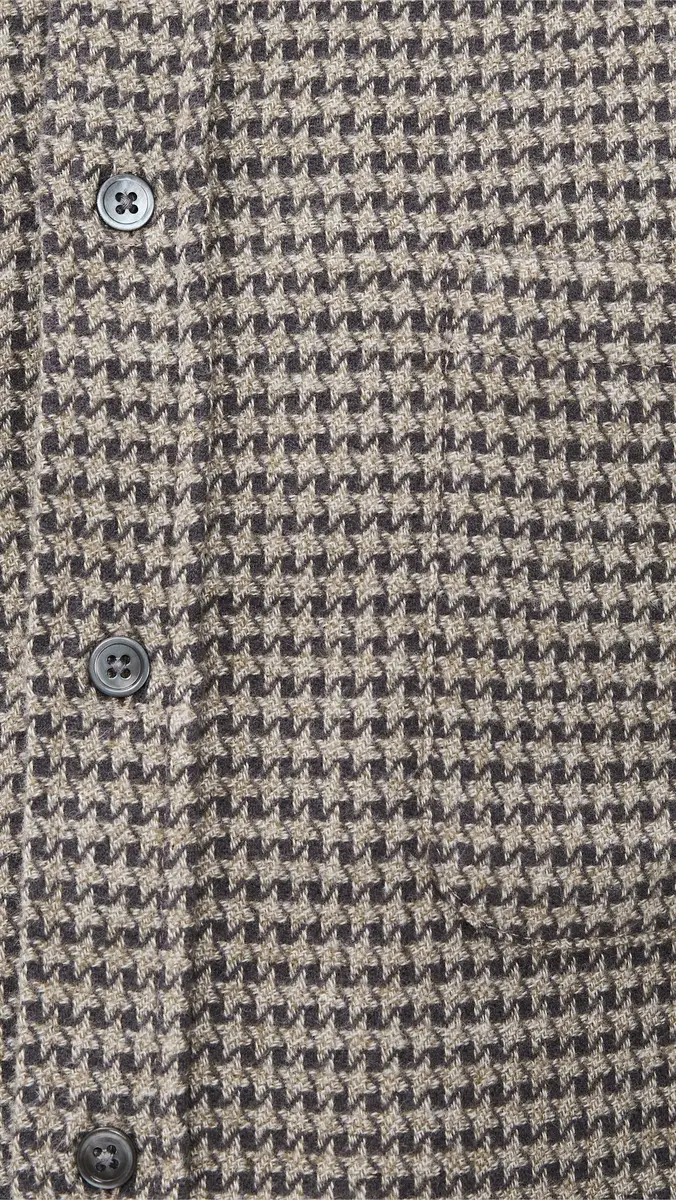 Portuguese Flannel Abstract Pied Poule Button Down Shirt | Thumbnail 6 Portuguese Flannel Abstract Pied Poule Button Down Shirt | Thumbnail 6